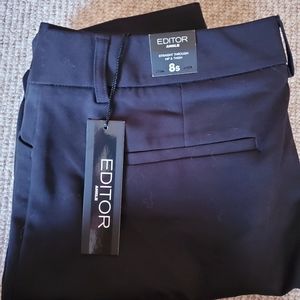 EXPRESS EDITOR ANKLE 8S BLACK DRESS PANTS